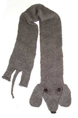 Dachshund scarf knitting pattern