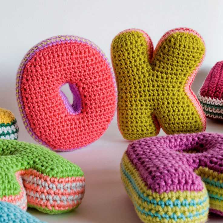 Alphabet knitting pattern