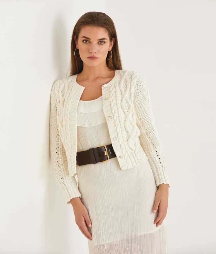 Knitting pattern cropped cardigan