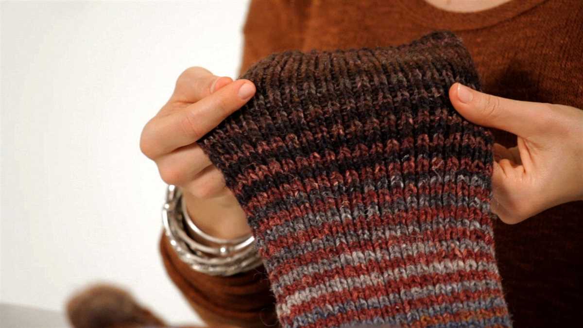 Ribbing patterns for knitting
