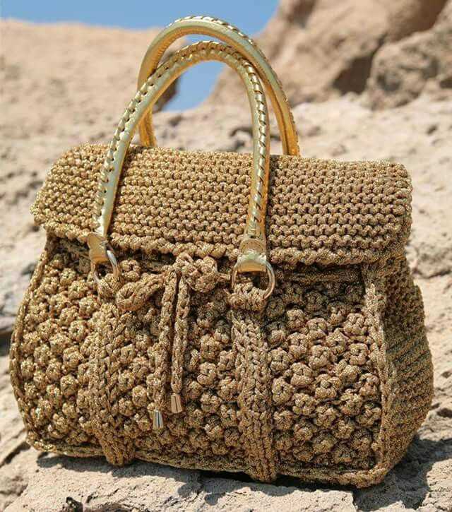 Knitting patterns bags and purses
