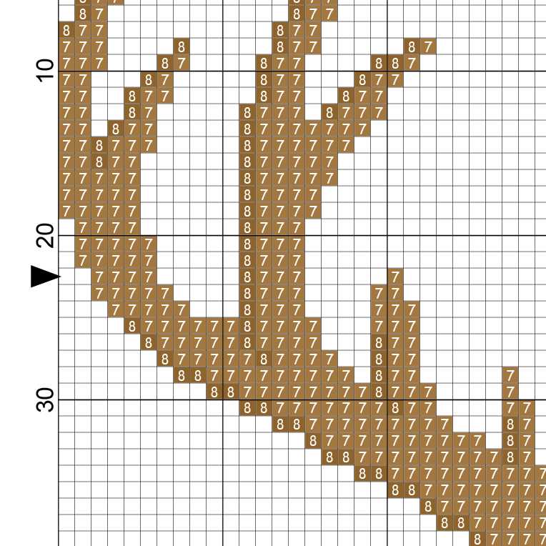 Antler knitting pattern