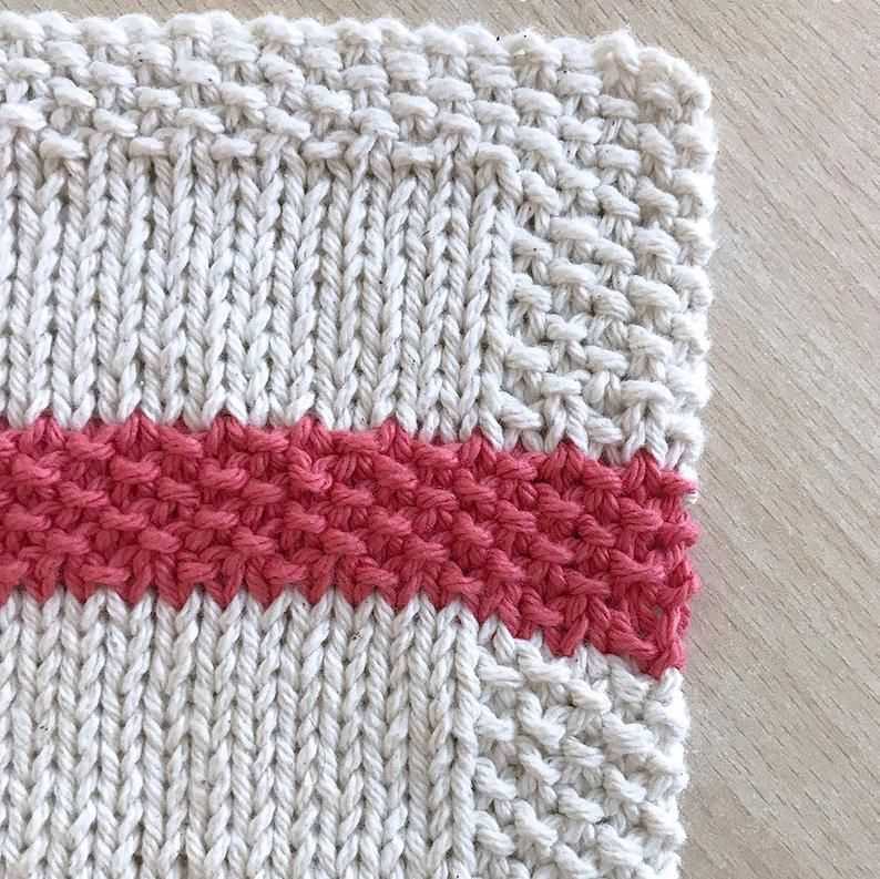 Dishcloth knitted pattern