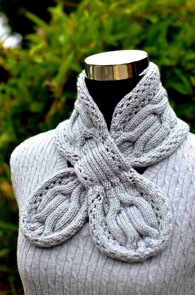 Cable scarf knit pattern