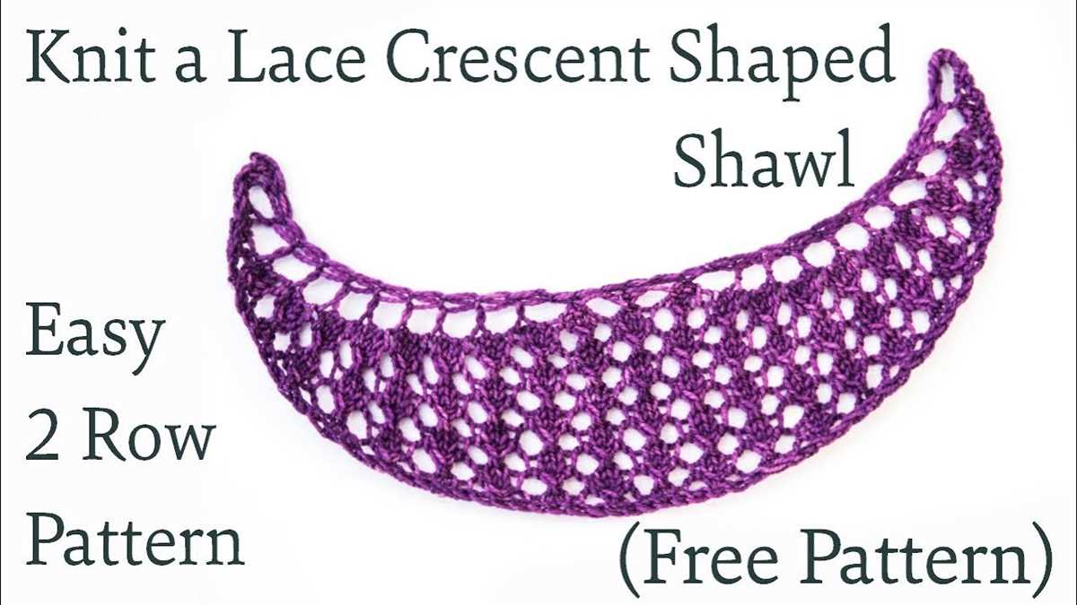 Easy 2 row lace knitting pattern