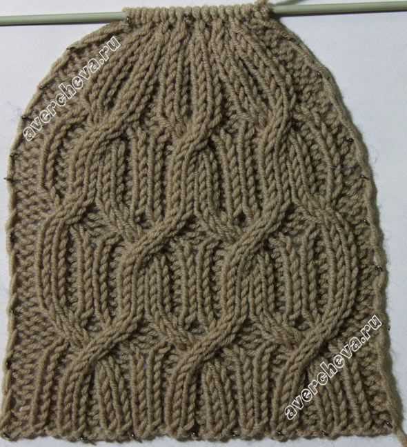 Aran knit hat pattern