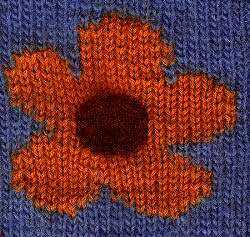 Intarsia flower knitting patterns