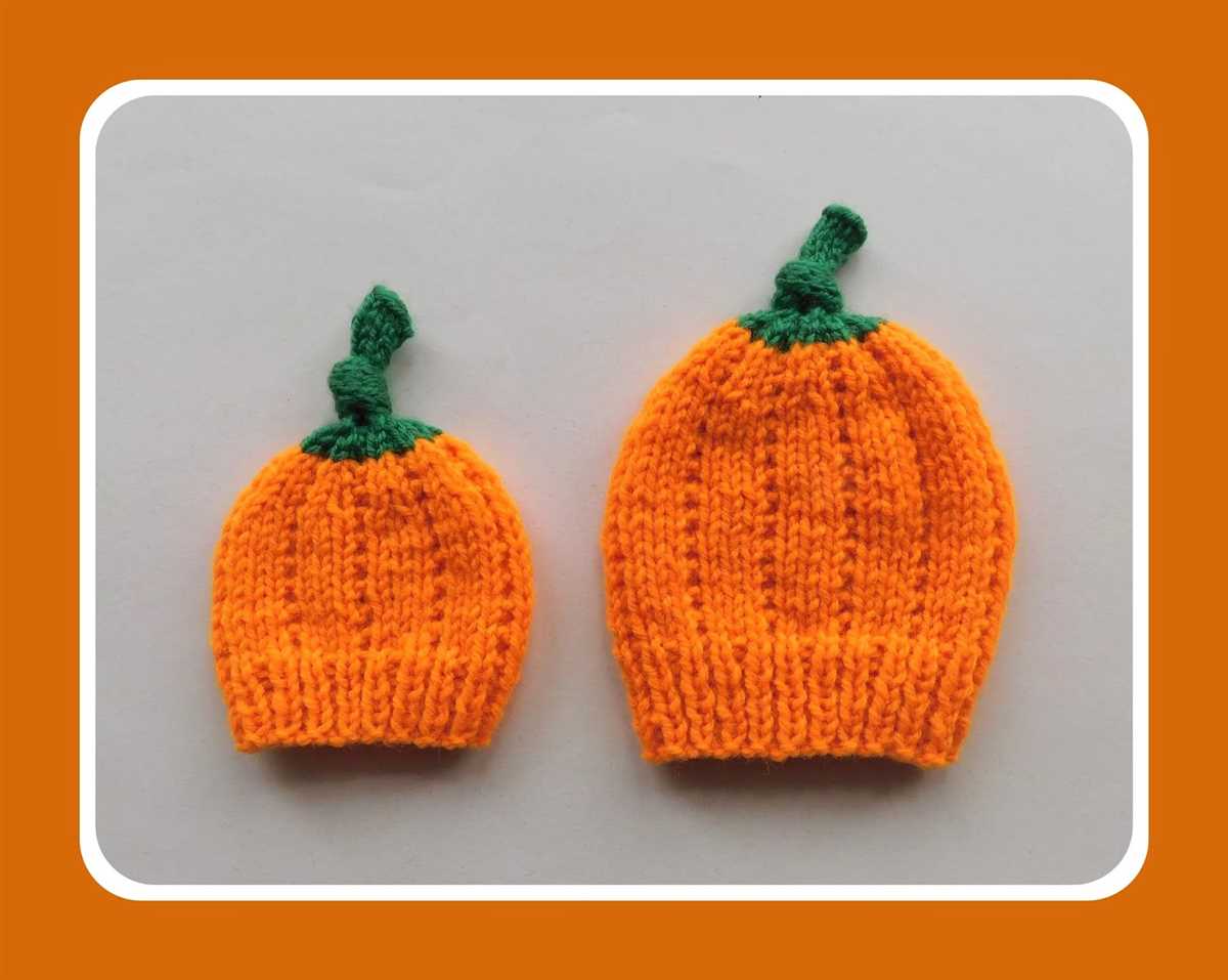Free knitting pattern for pumpkin hat