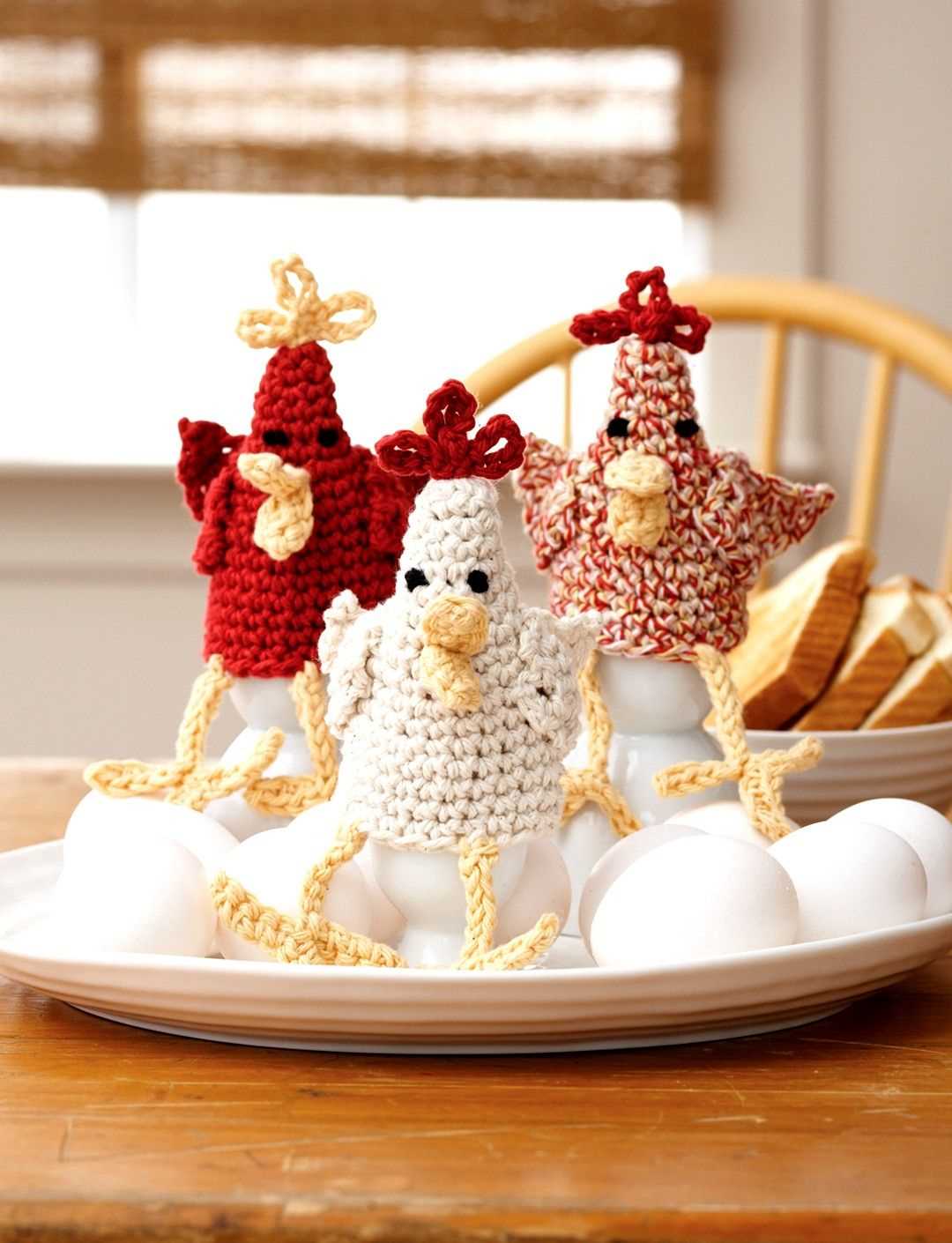 Knitted chick egg cosy pattern