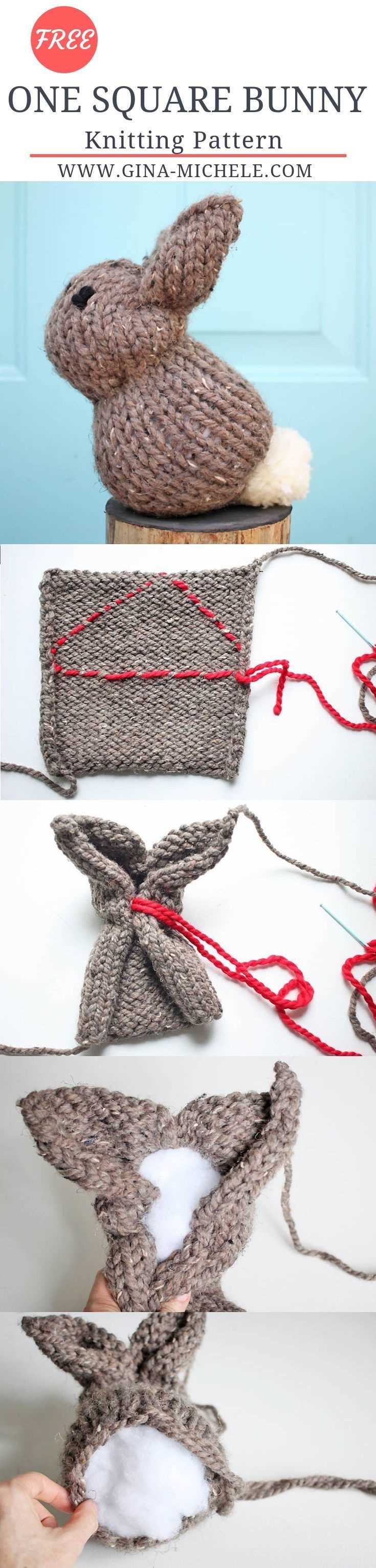 Easy bunny knitting pattern