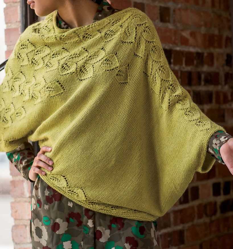Knitted poncho pattern for beginners
