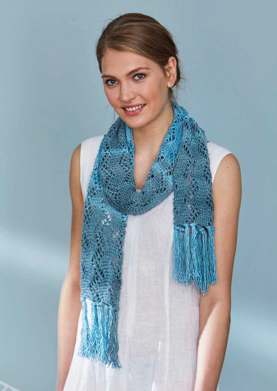 Easy knit summer scarf pattern