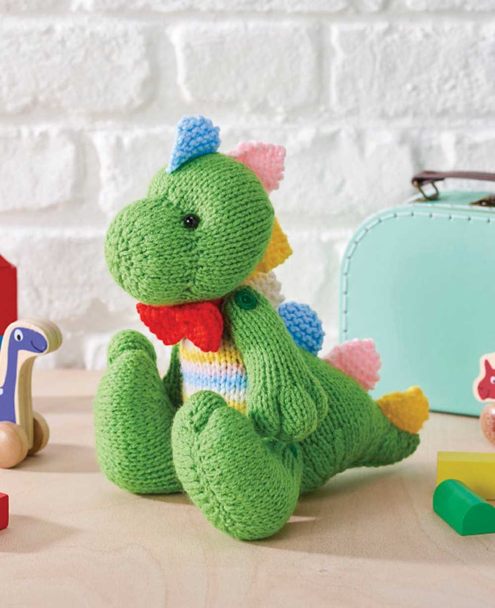 Easy dinosaur knitting pattern