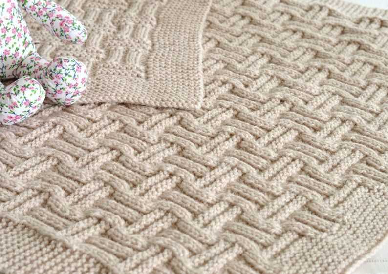 Create a Cozy Blanket for Your Baby's Moses Basket with This Free Knitting Pattern Free knitting pattern for moses basket blanket