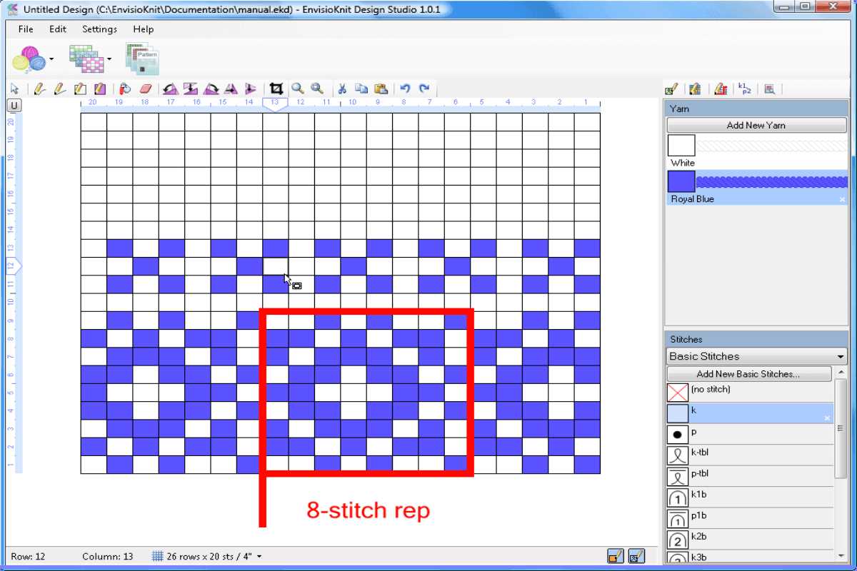 Knitting pattern design software free