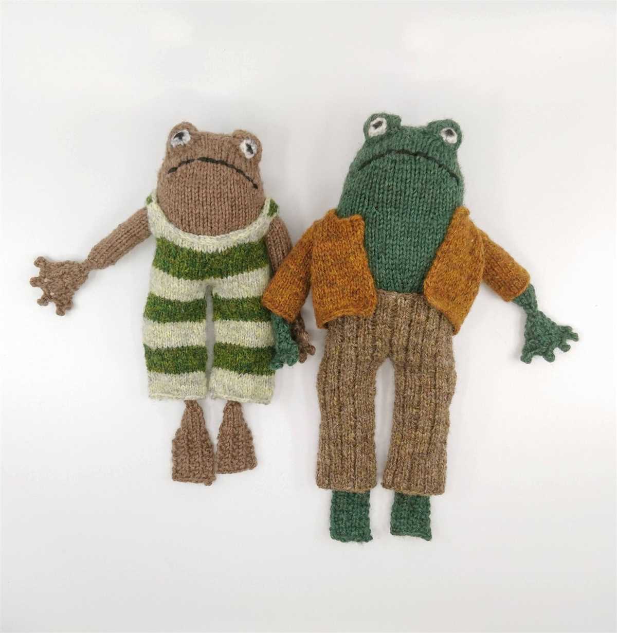 Frog and toad knit pattern