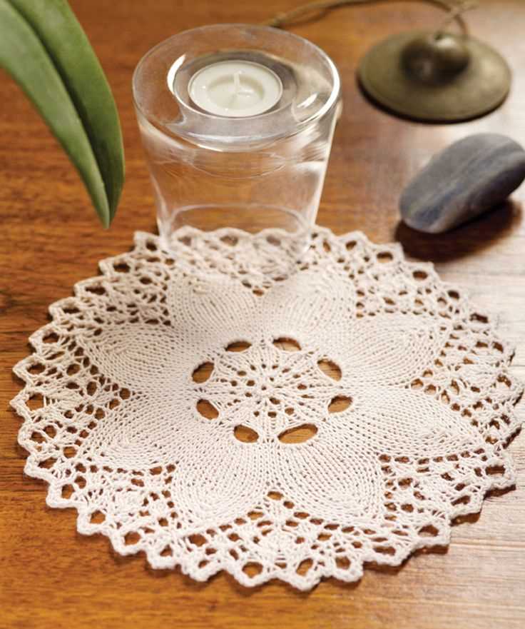 2 needle knitted doily patterns