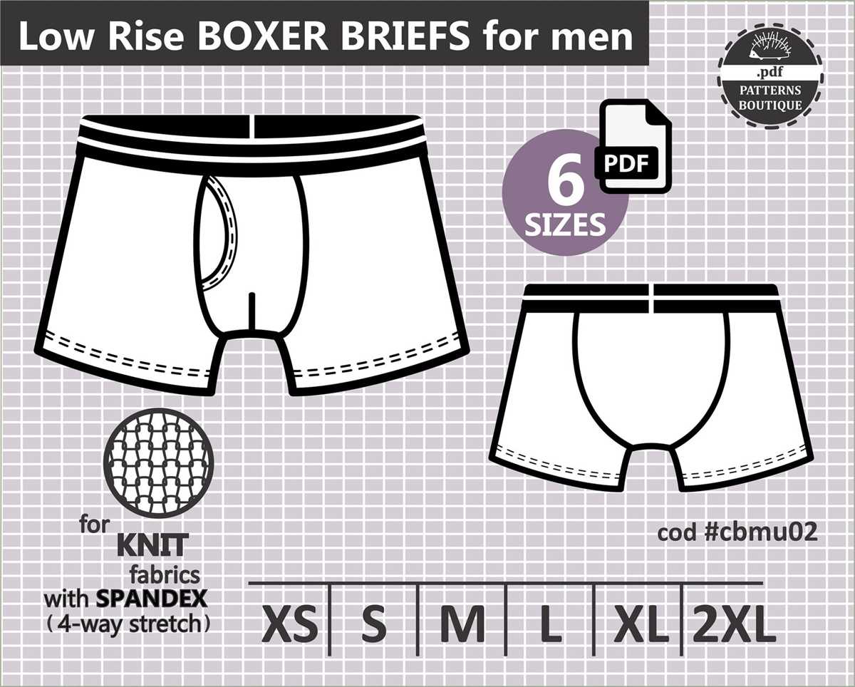 Knitted boxers pattern