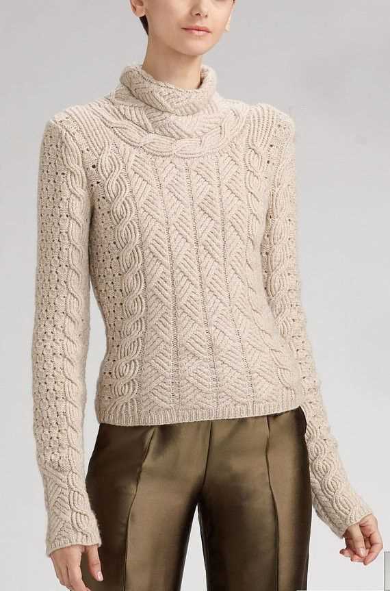 Womens cable knit sweater pattern