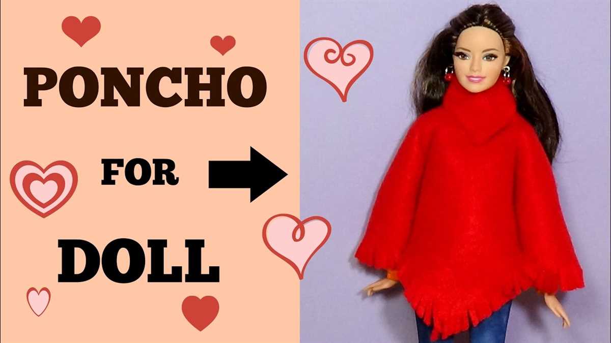 Barbie poncho knitting pattern