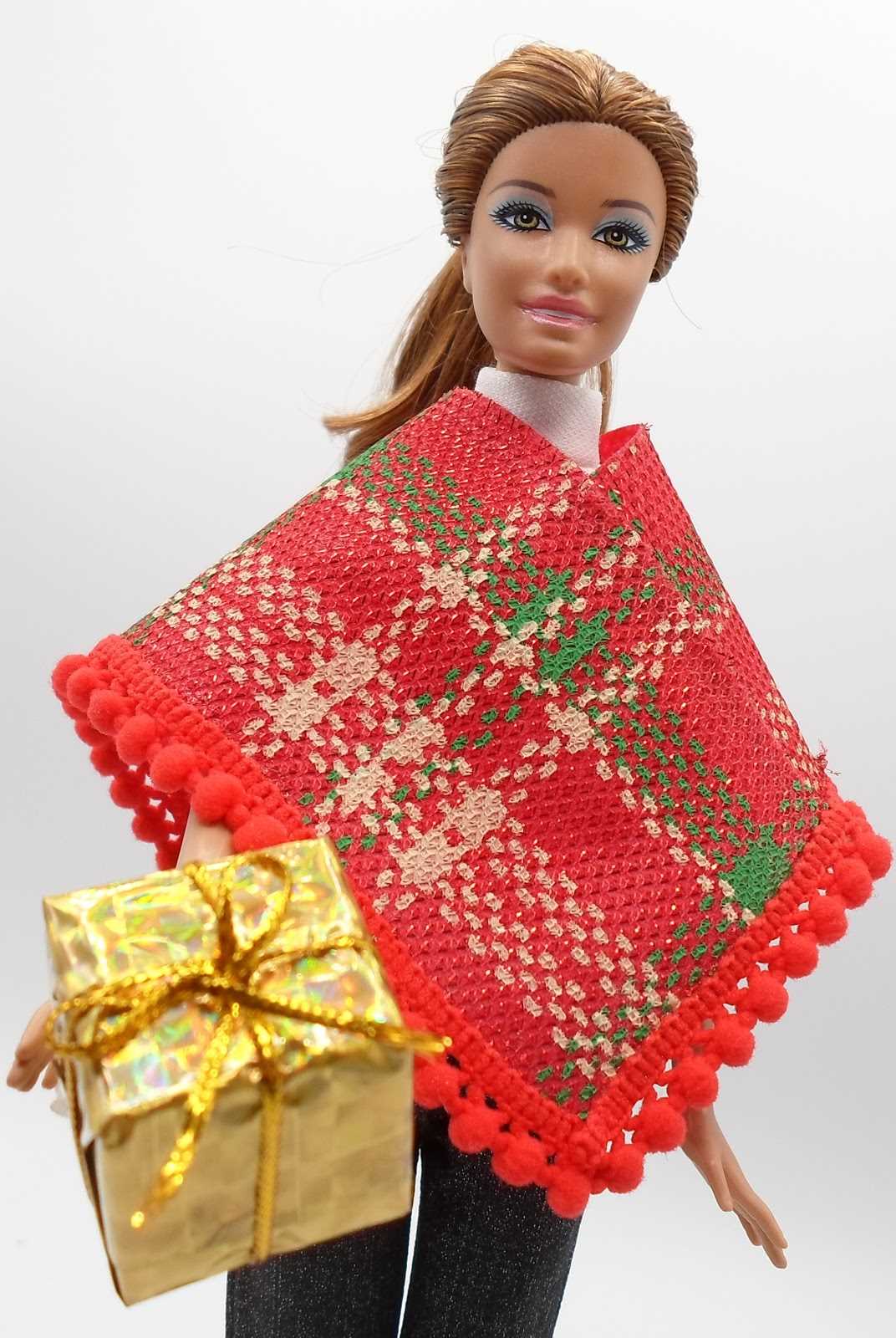 Barbie poncho knitting pattern