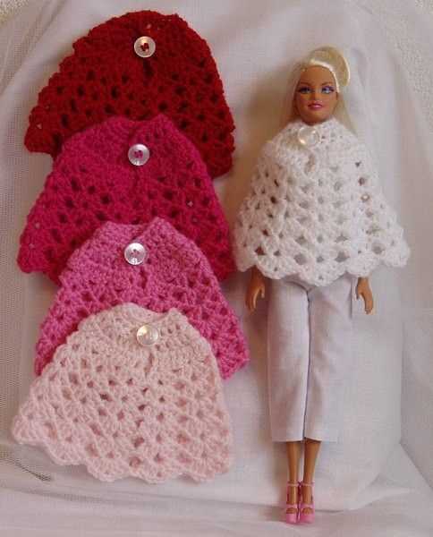 Barbie poncho knitting pattern