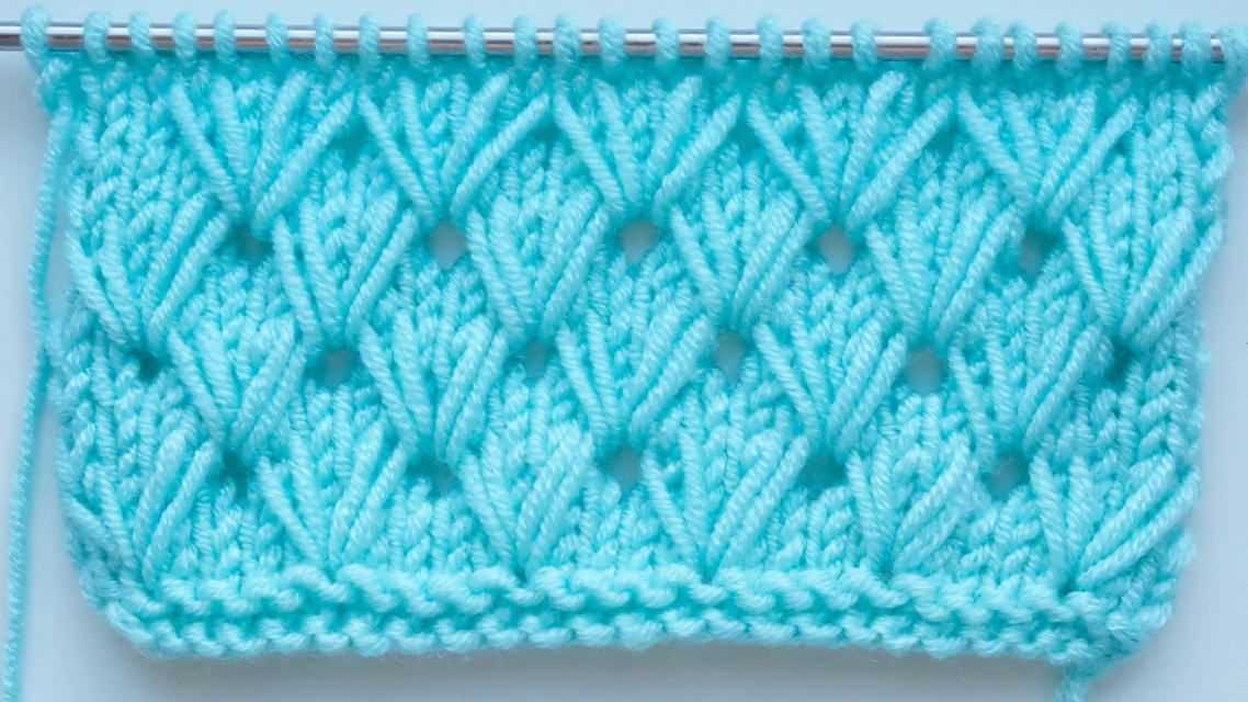 Barfi stitch knitting written pattern