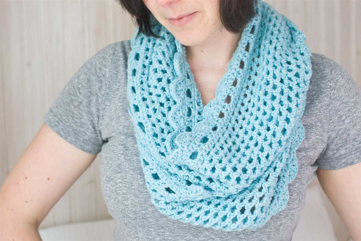 Basic knit infinity scarf pattern
