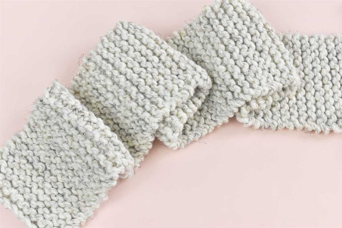 Basic knitted scarf pattern