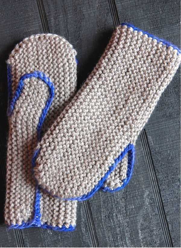 Basic mittens knitting pattern