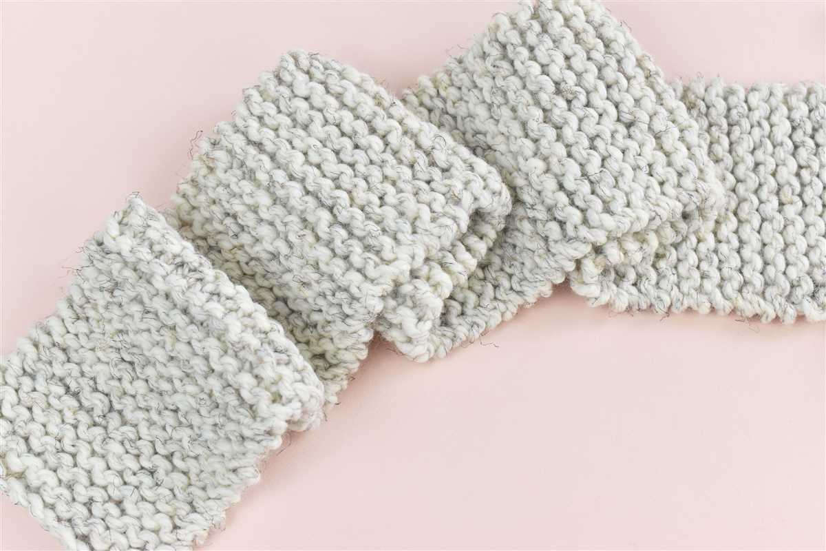 Basic scarf knitting pattern for beginners