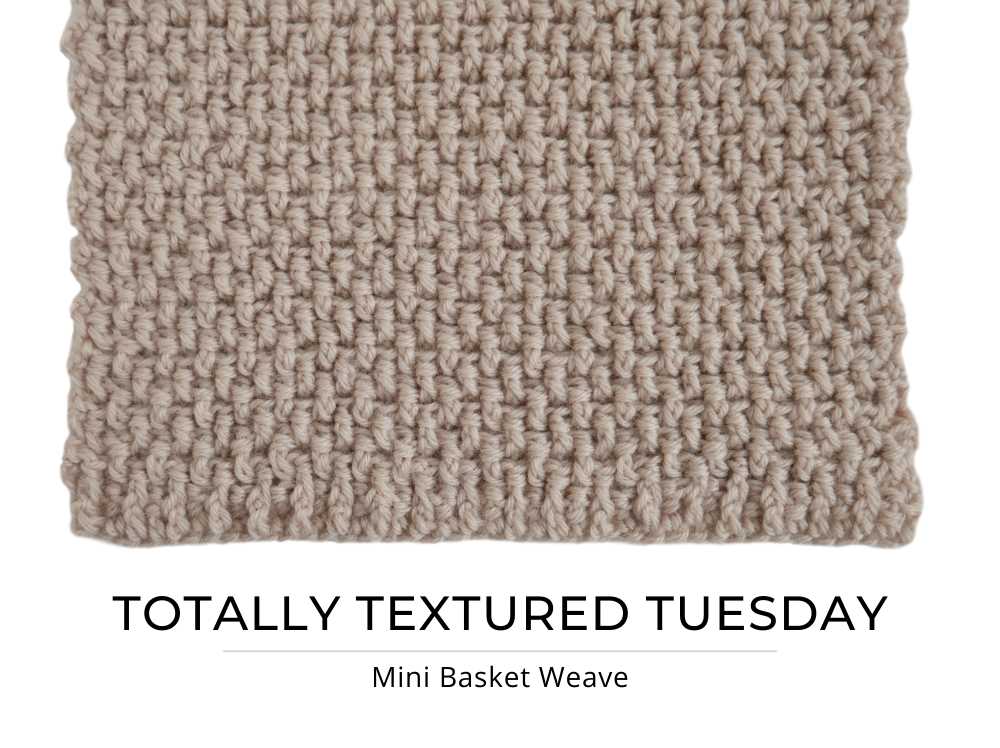 Basket weave knitted dishcloth pattern