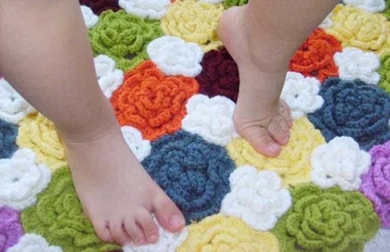 Bath mat knitting pattern