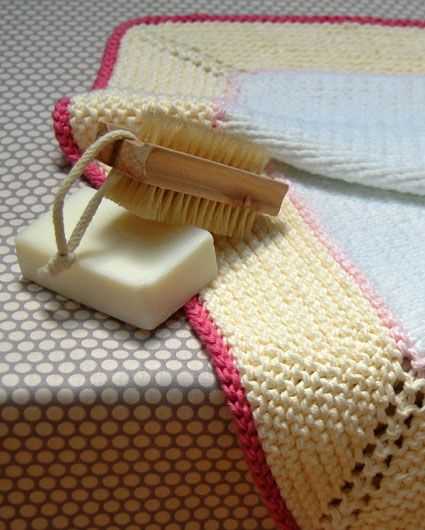 Bath mat knitting pattern