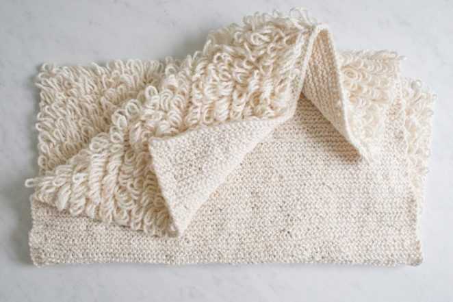 Bath mat knitting pattern