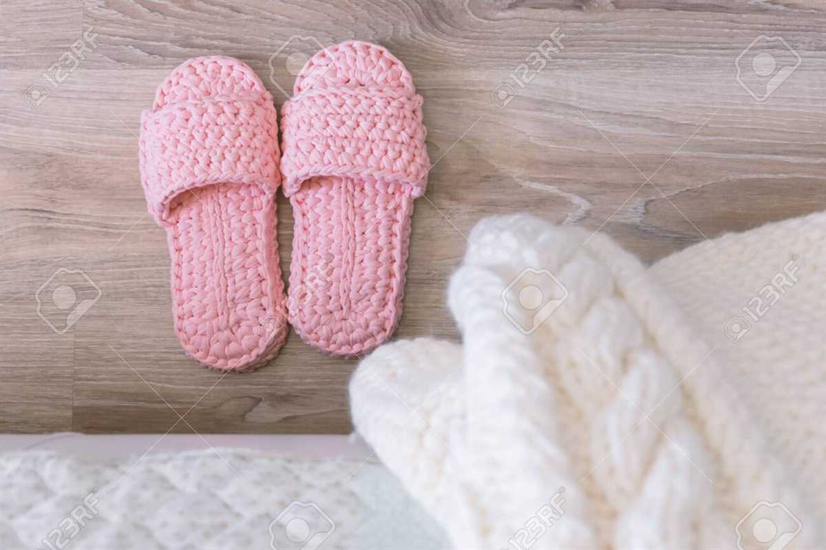 Bed slippers knitting patterns