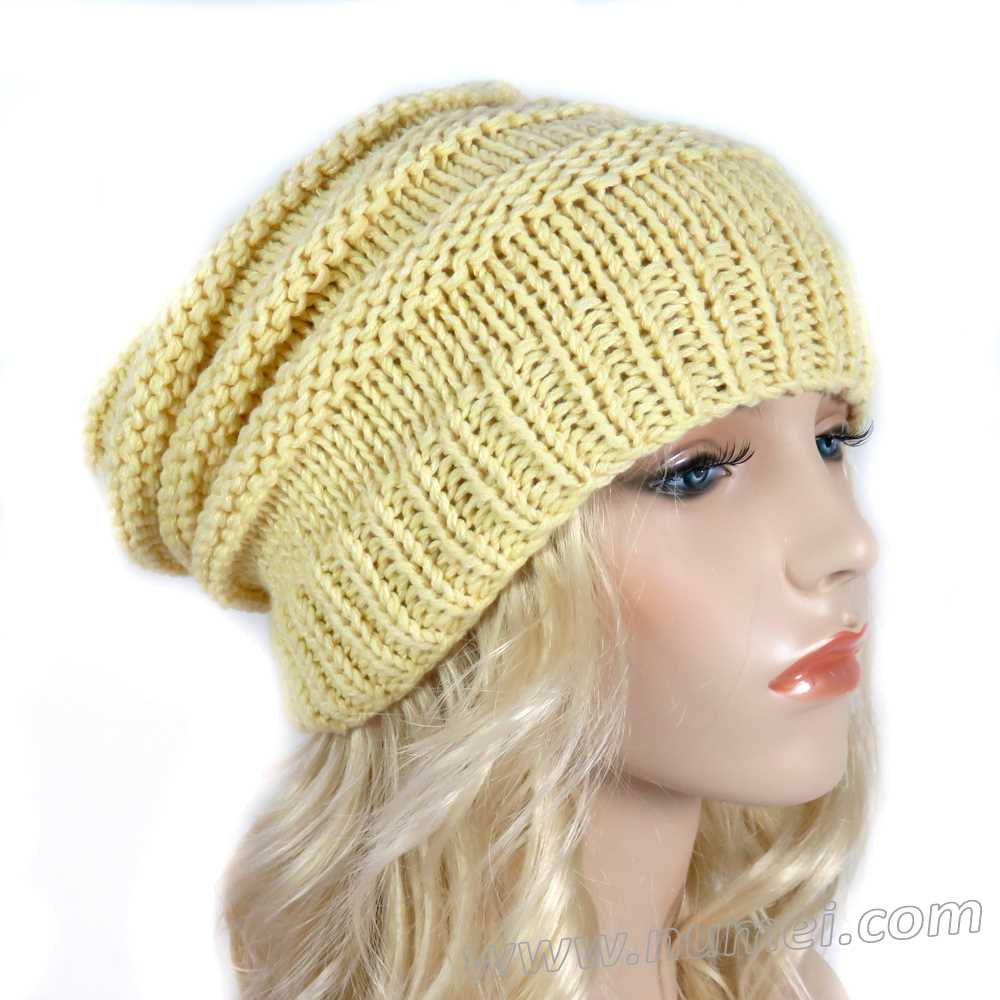 Beehive knit hat pattern