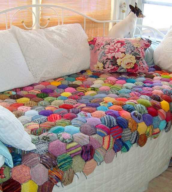 Beekeeper's quilt knitting pattern