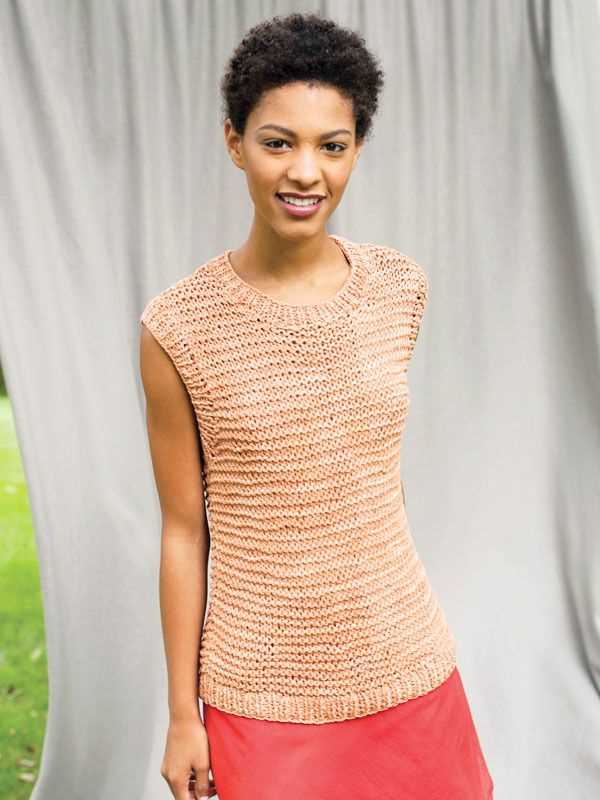 Beginner knit tank top pattern free