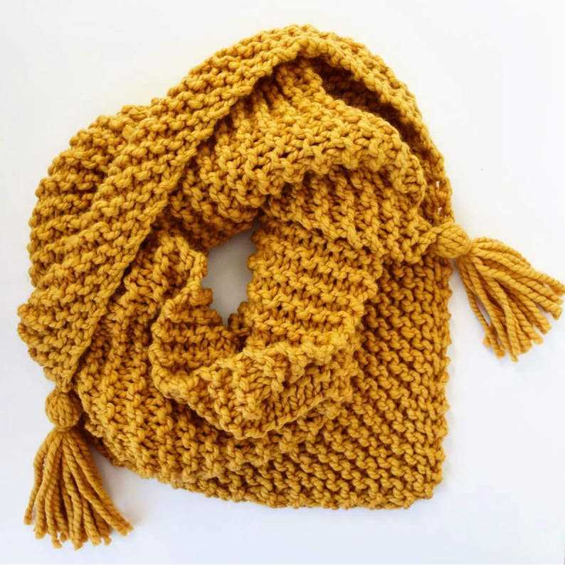 Beginner knit scarf pattern