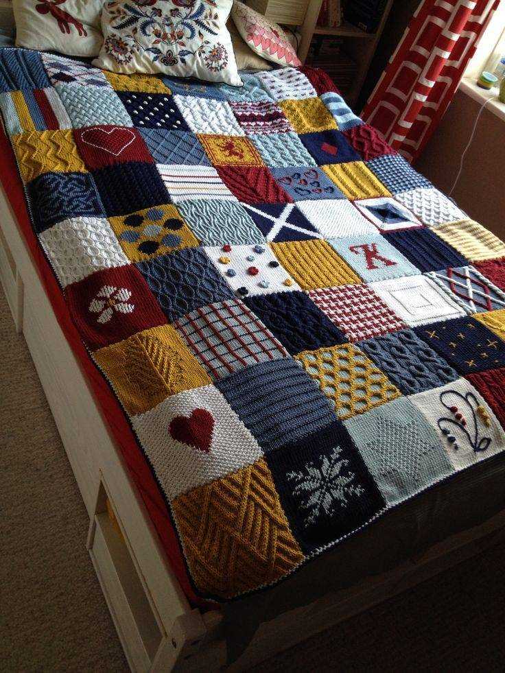 Beginner knitted blanket patterns patchwork