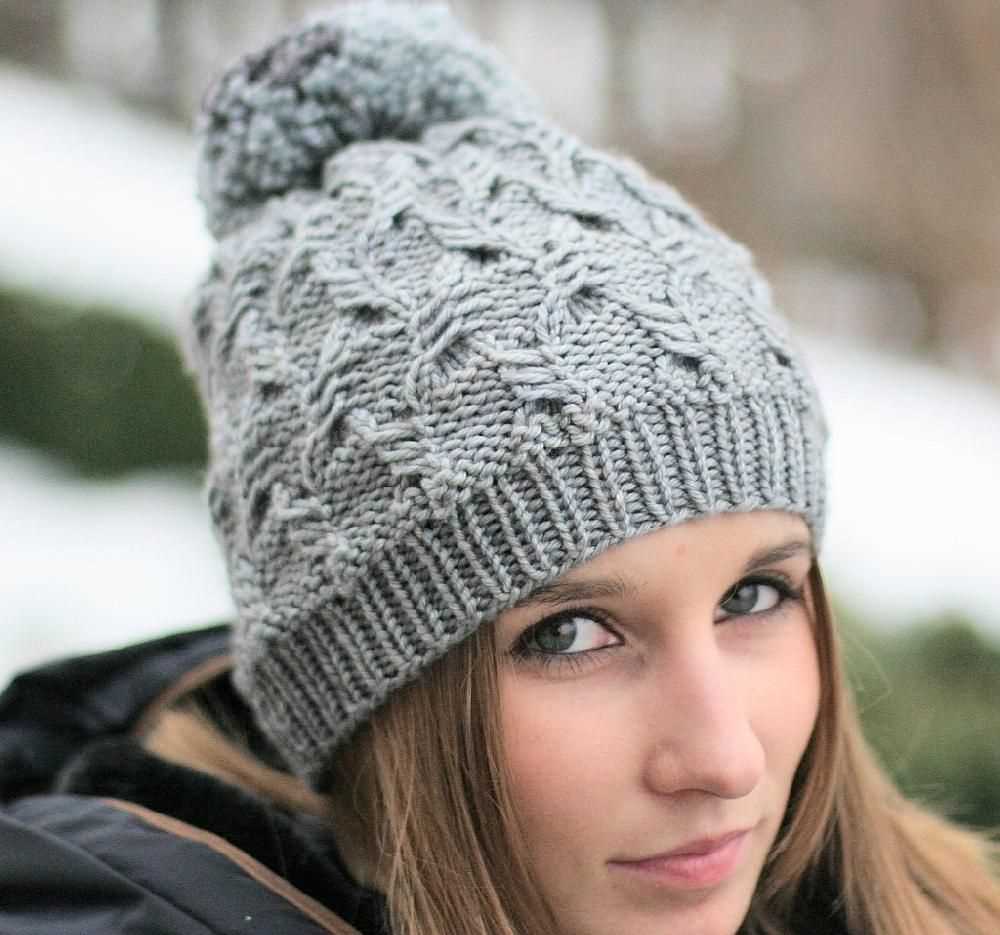 Beginner knitted hat pattern