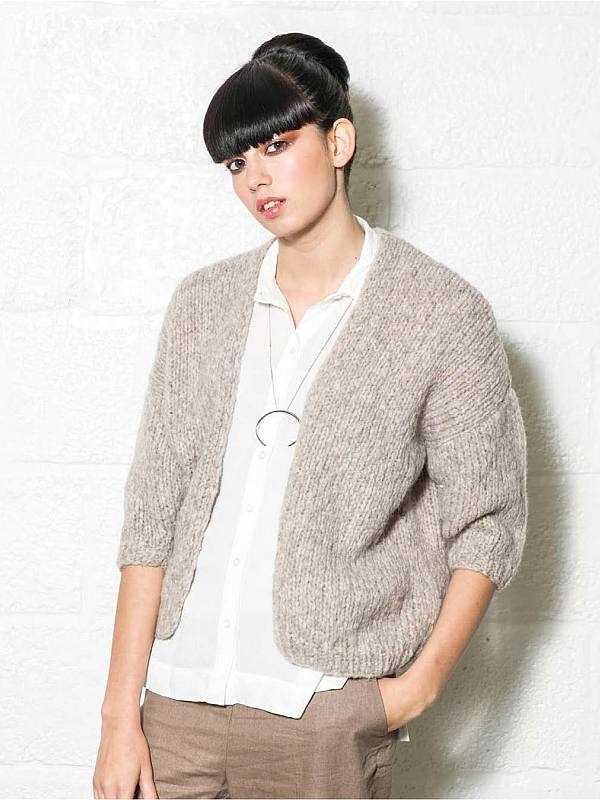Beginners cardigan knitting pattern