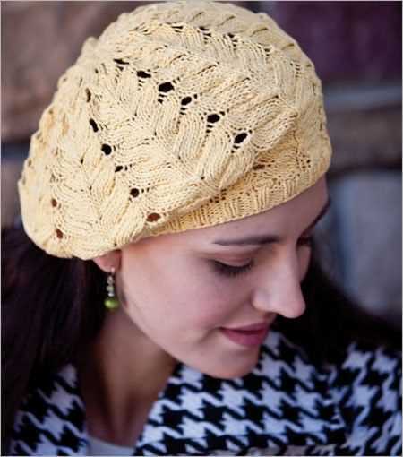 Beret pattern knitting