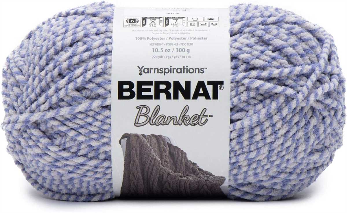 Bernat big blanket yarn knit patterns