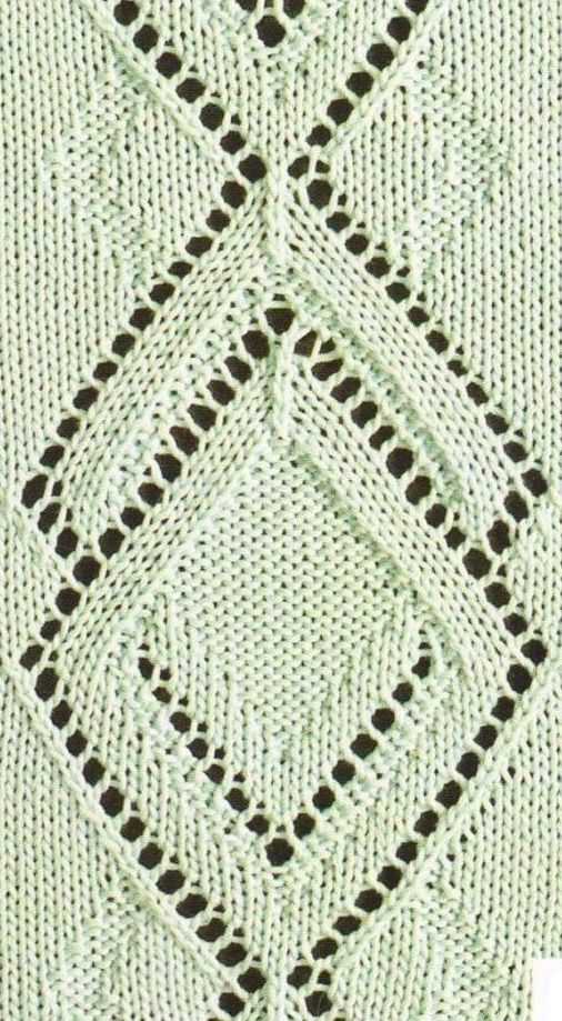 Lace panel knitting pattern