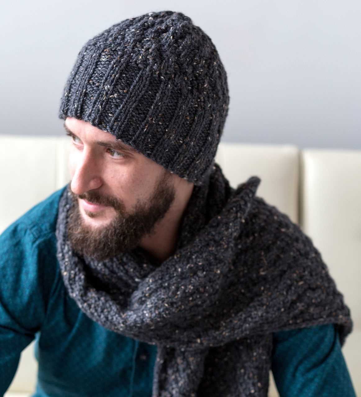 Male beanie knitting pattern