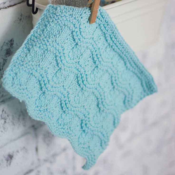 Lily sugar and cream dishcloth pattern knit