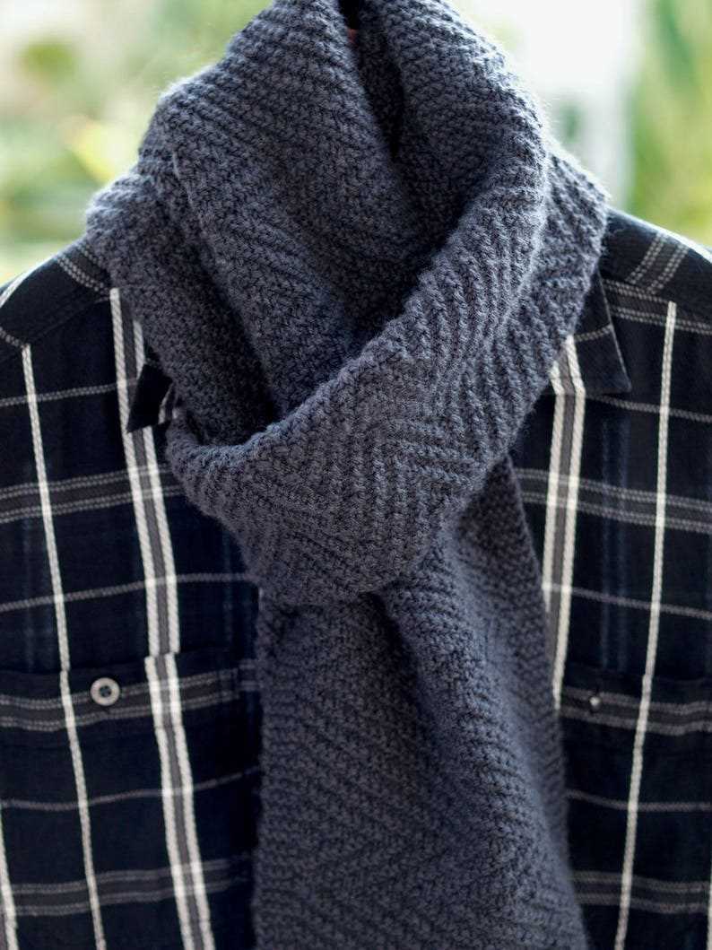 Mens scarf knitting pattern