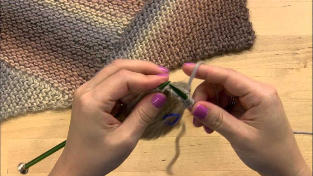 Bias knit scarf pattern
